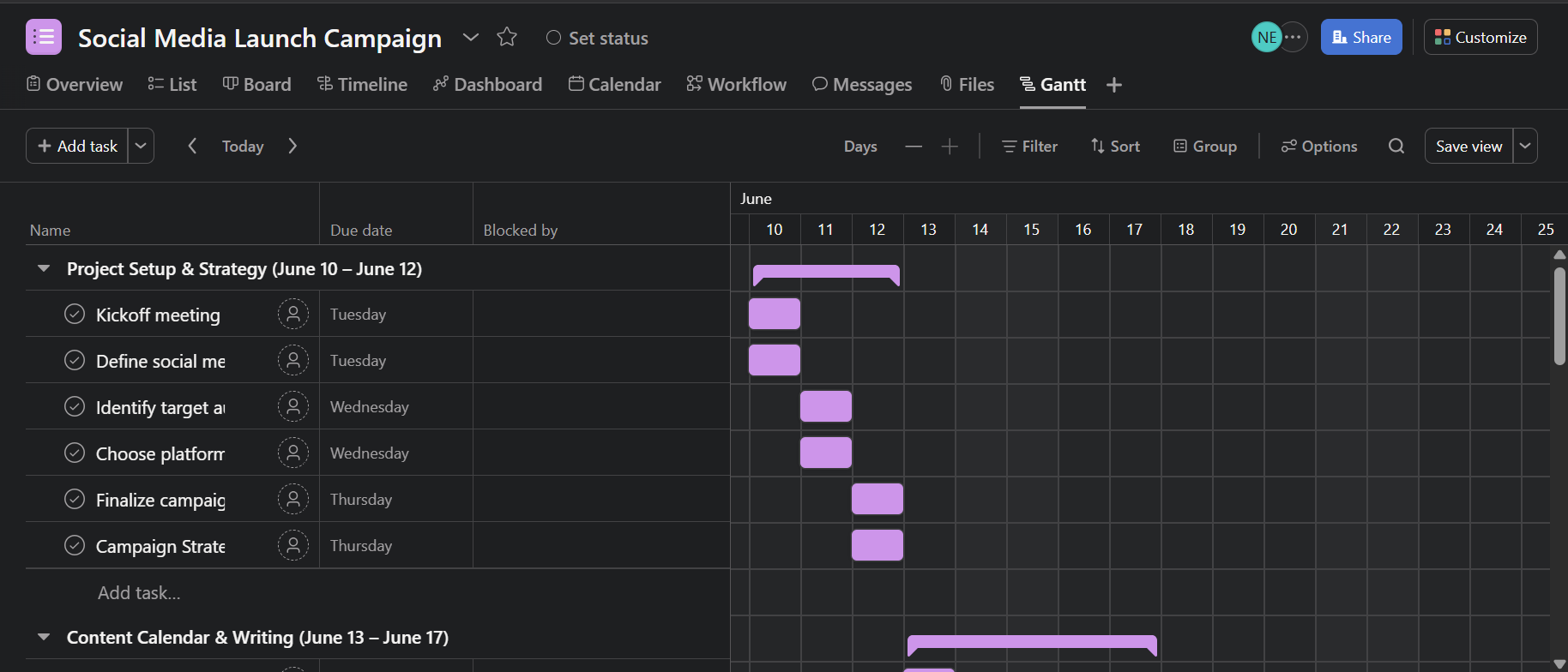 Asana Project Management 2